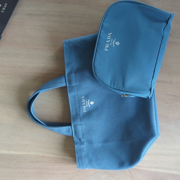 Prada L'Homme Beauty Tote Bag/Toiletry Pouch Bundle - Picture 1 of 8